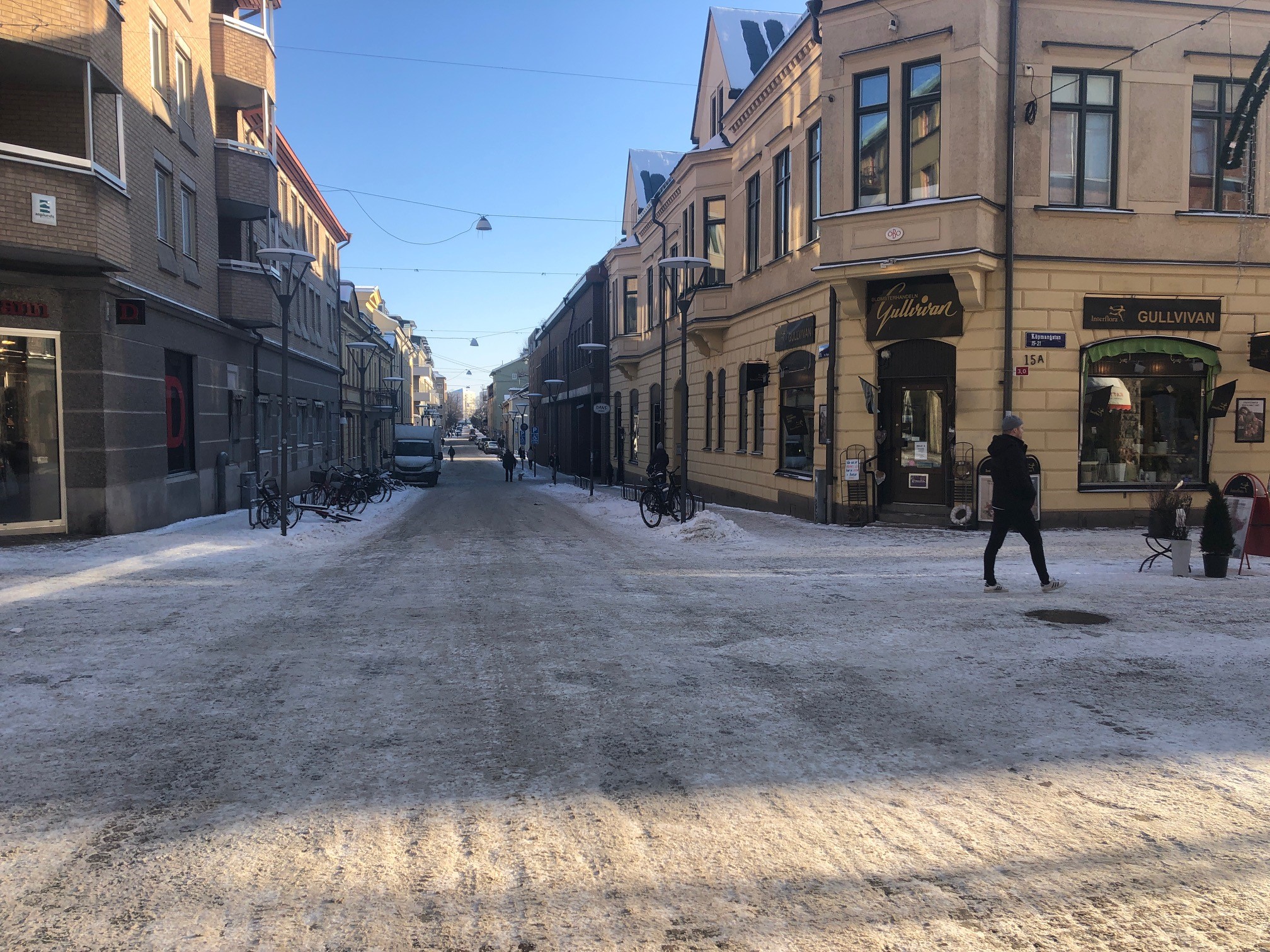 Nygatan i Örebro ner mot öster.