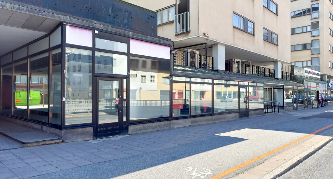 Entré till lokal på Rudbecksgatan 16.