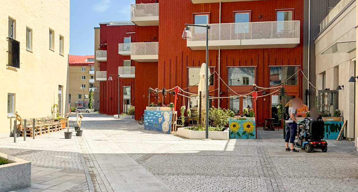 Trädgårdsgränd i kvarteret Hållstugan